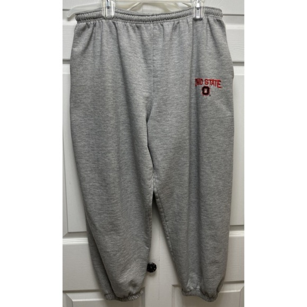 OHIO STATE BUCKEYES Sweatpants‎ SEVEN APPAREL Logo Gray